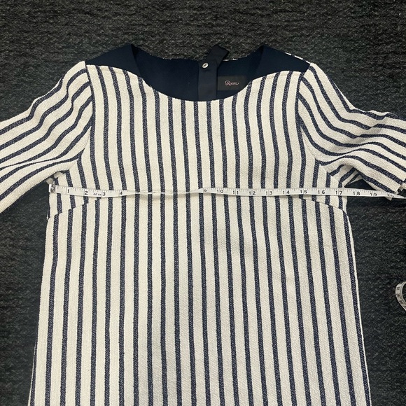 Roem Blue and White Striped Dress Size Small - Picture 7 of 8